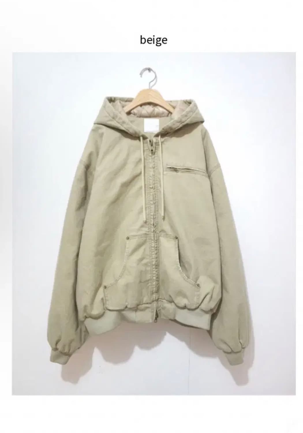 모래하우스 가먼트 워크 자켓 (베이지) 상품이미지4