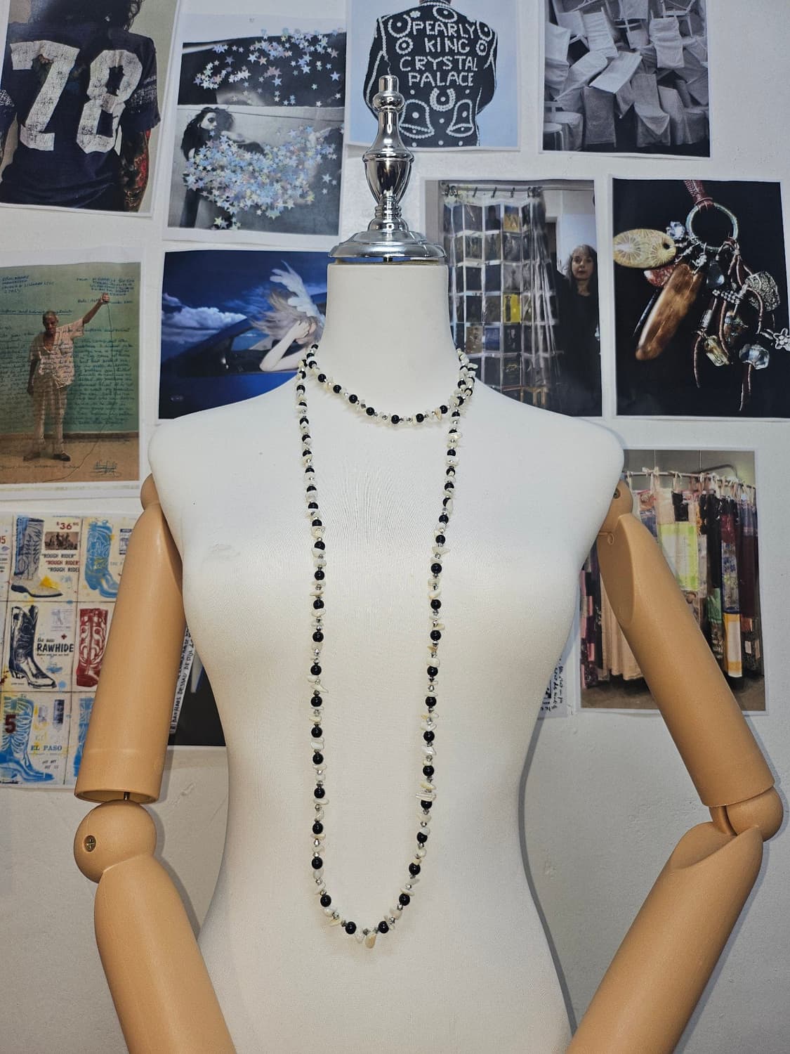 [Vintage] Black & White Necklace 상품이미지4