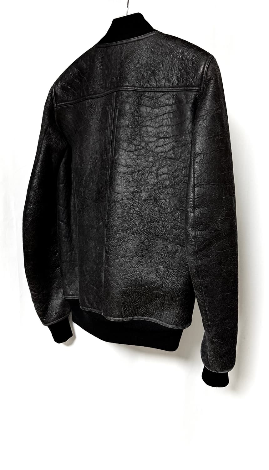 릭오웬스18 FW 카프스킨 크랙바인 무스탕 항공봄버 상품이미지7