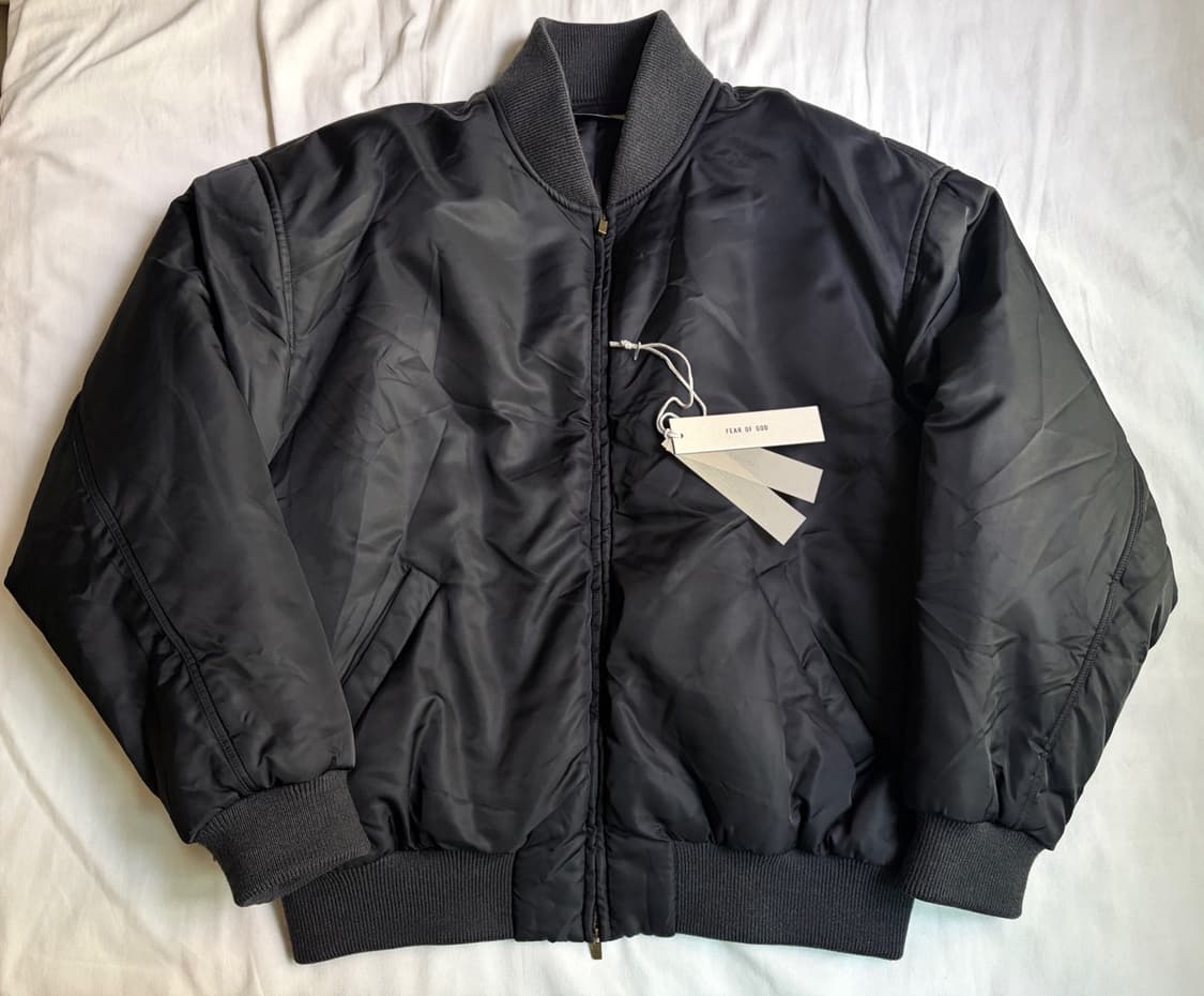 피어오브갓 이터널 나일론 트윌 봄버 자켓 블랙 FEAR OF GOD ET 상품이미지1