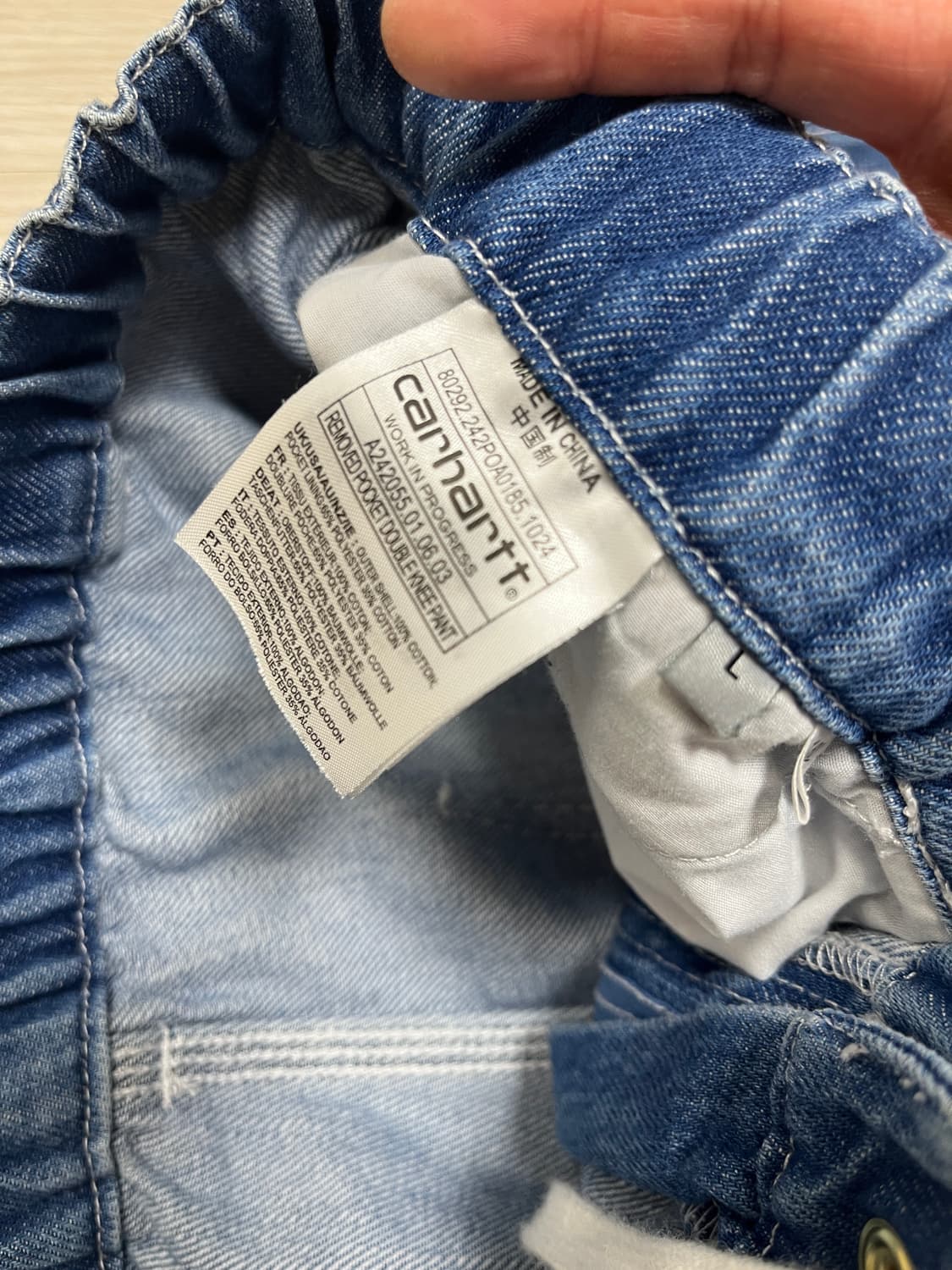 칼하트wip 인빈시블 더블니 팬츠 상품이미지2