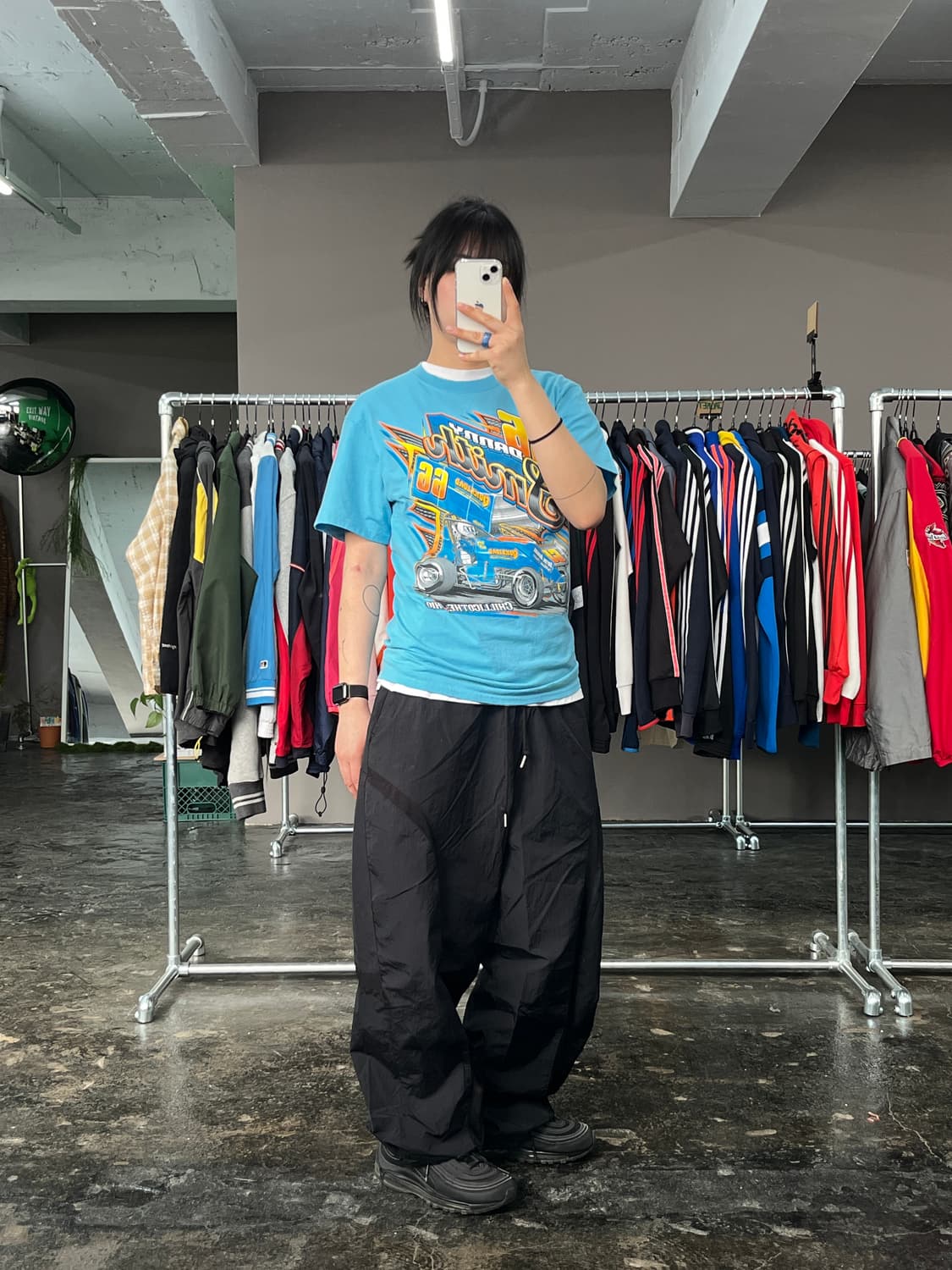 빈티지 레이싱 프린팅 반팔 티셔츠 상품이미지5