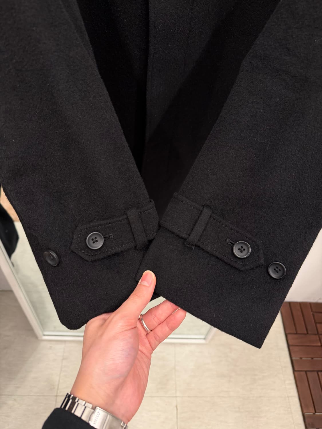 Vtg 빈티지 캐시미어 맥코트 하프 코트 상품이미지3