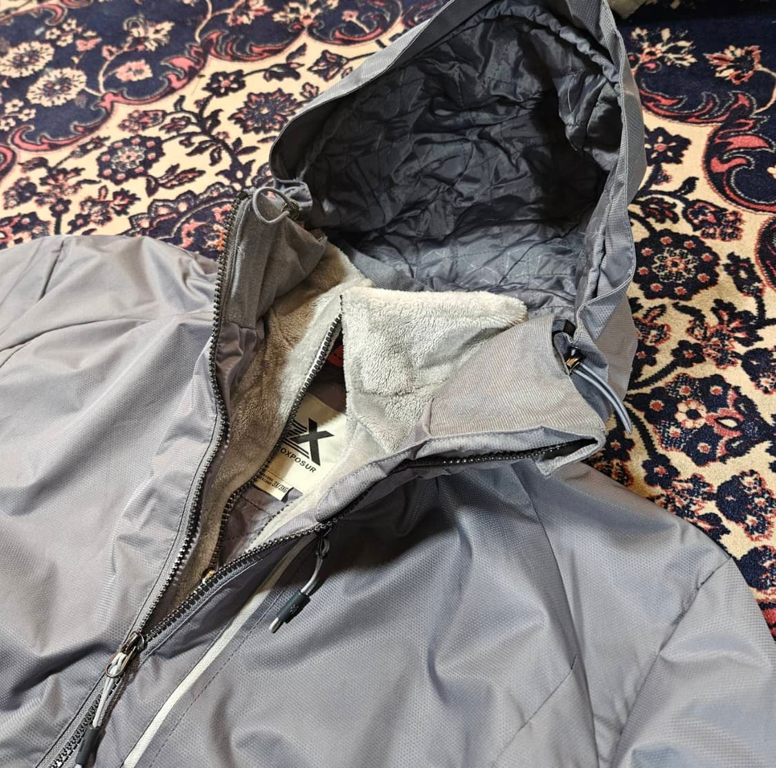 ZEROXPOSUR in USA 플리스 레이어드 누빔 패딩 바람막이  상품이미지4