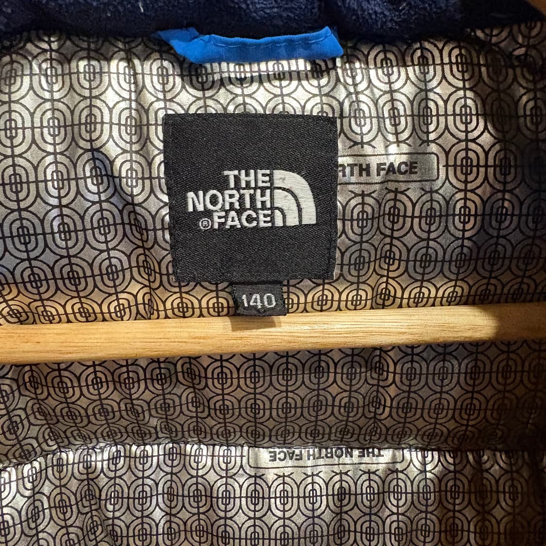 노스페이스 블루/네이비 패딩 자켓 140 상품이미지5