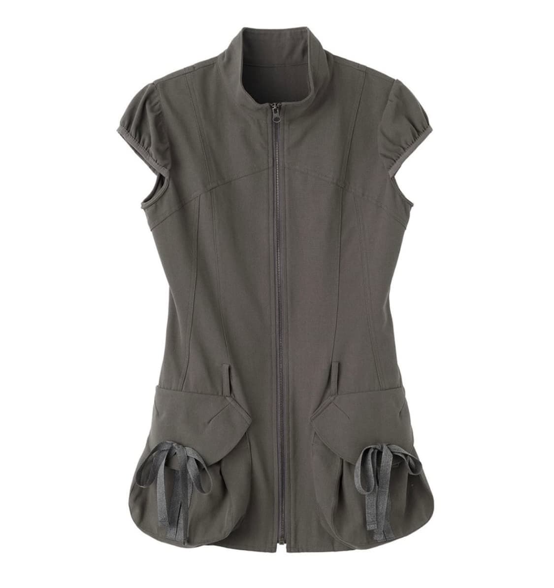 스컬프터 Cargo Zip-Up Dress 카고 집업 원피스 차콜 M 상품이미지1