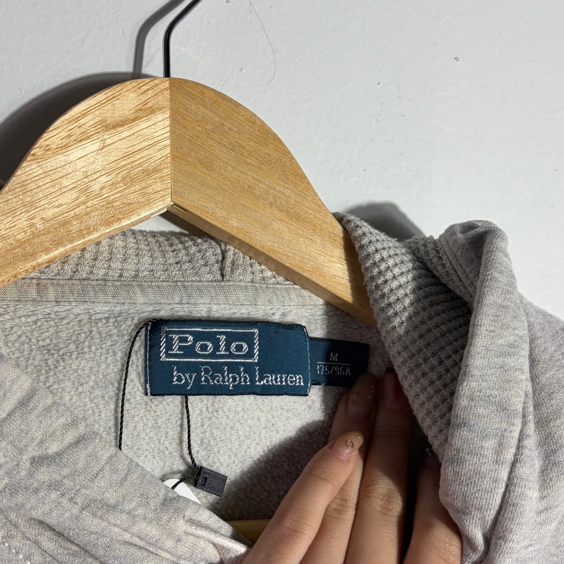 폴로 라이트 그레이 후드티 (무료배송) 상품이미지3