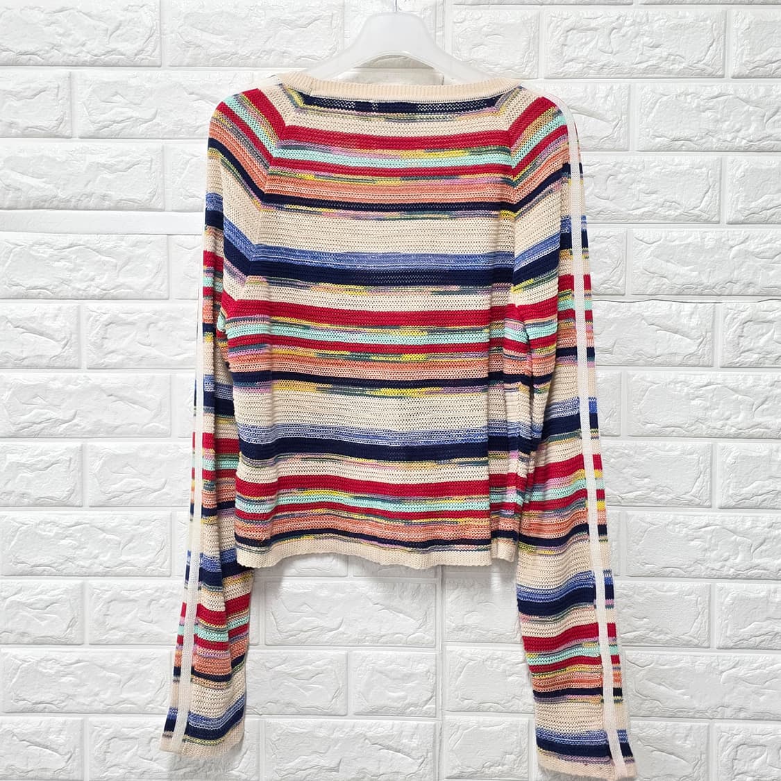 택포// 아디다스 롤리팝 스트라이프 가디건 M 상품이미지4