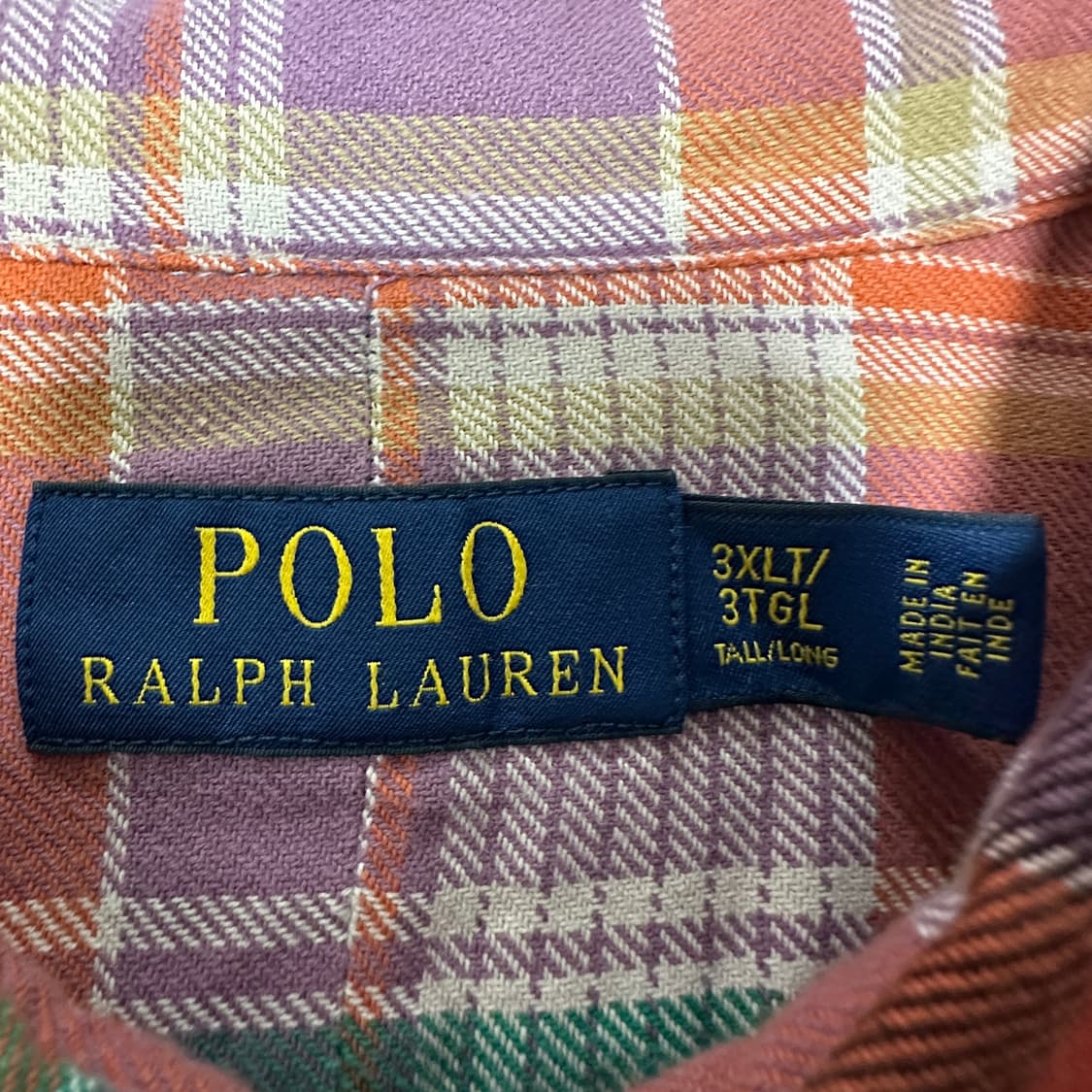 POLO RALPH LAUREN india check shirt 상품이미지3