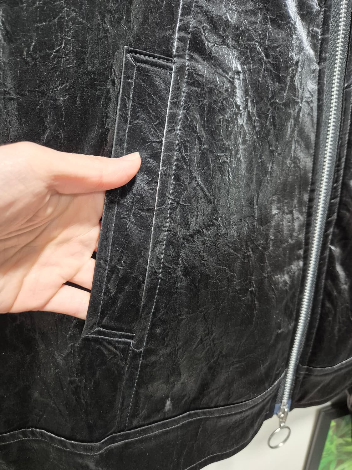 (타임세일)(새상품)metapher 크랙레더 재킷 아이보리 상품이미지3