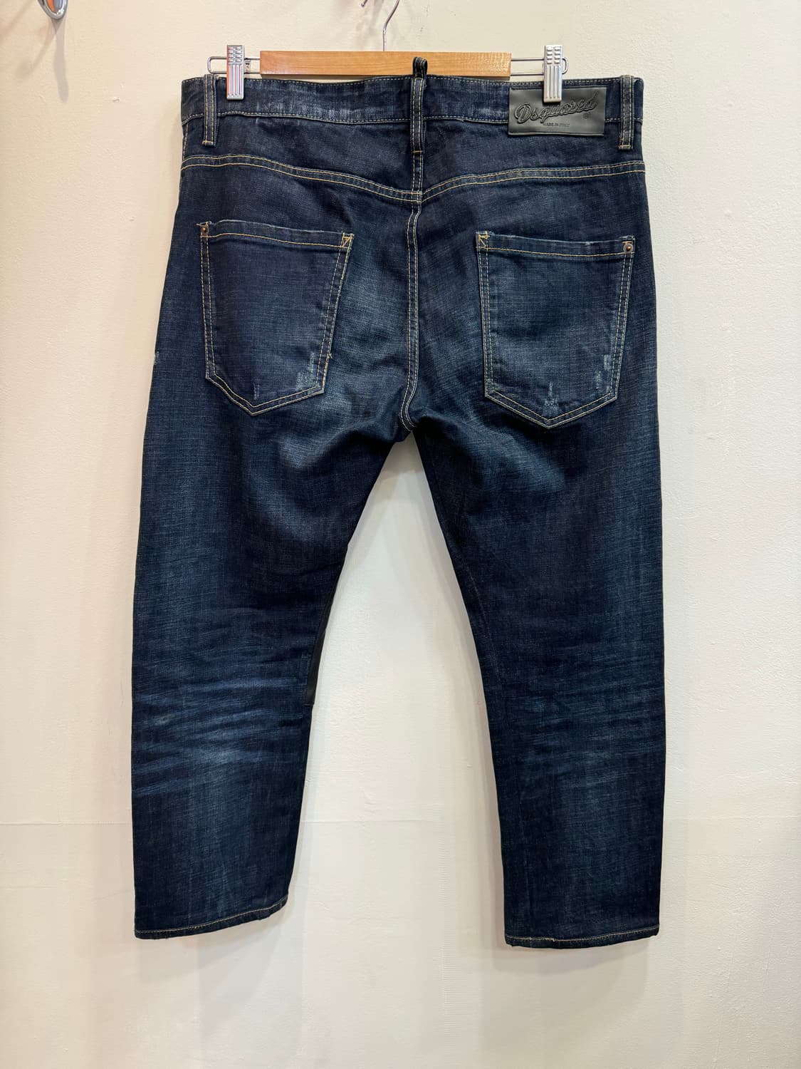 52 디스퀘어드 탱글스 레더패치 데님 청바지 36-38 상품이미지7