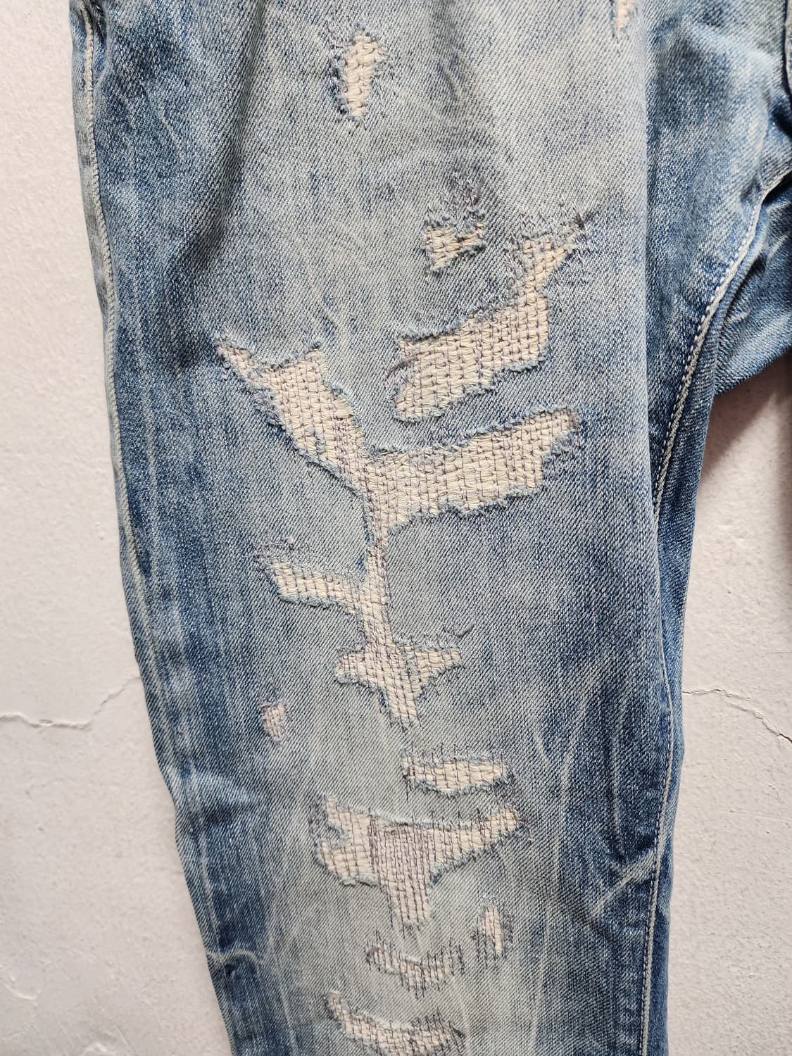 아르마니 AJ 데미지 스틸로고 디트로이드 청바지 상품이미지7