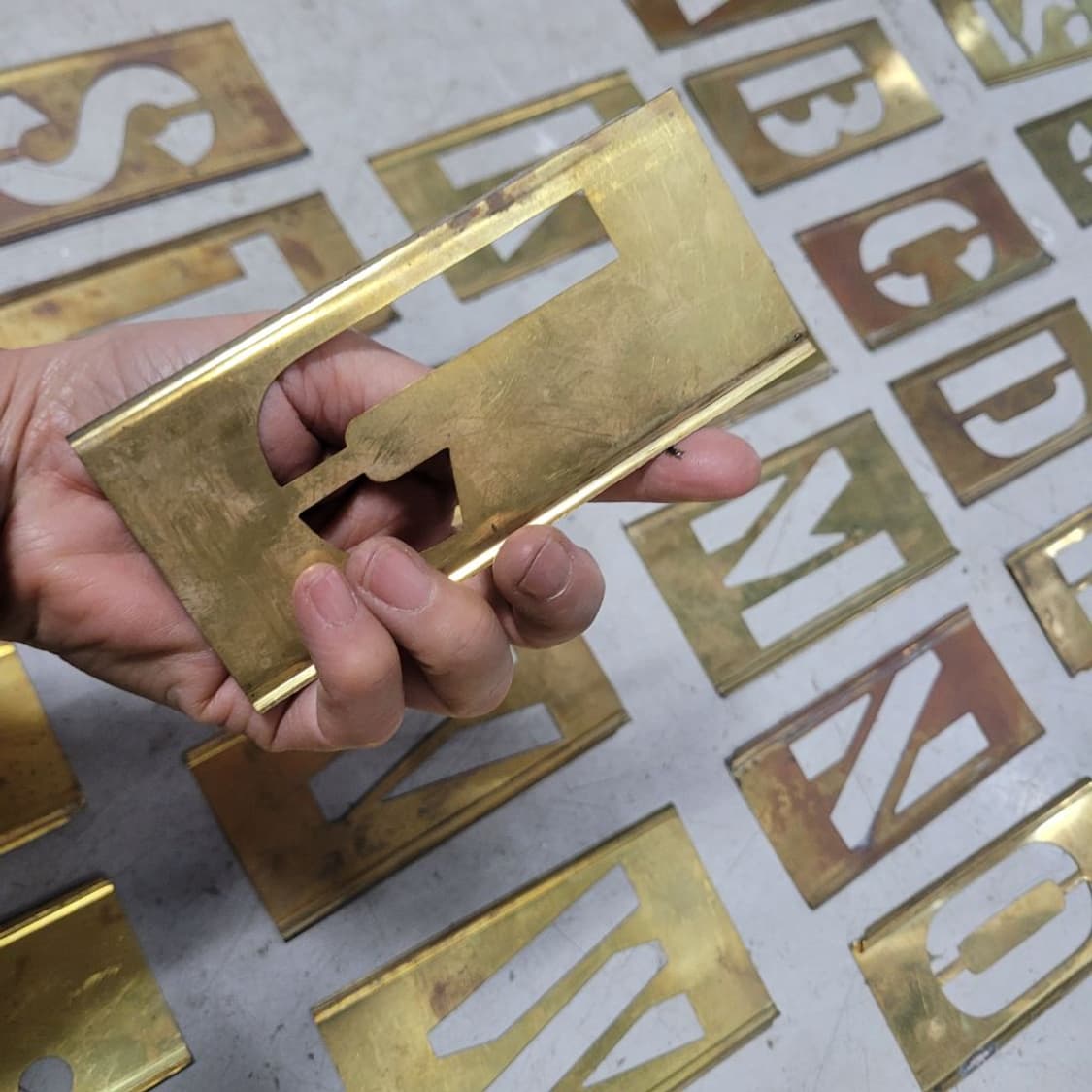 미 황동 스텐실 상품이미지3