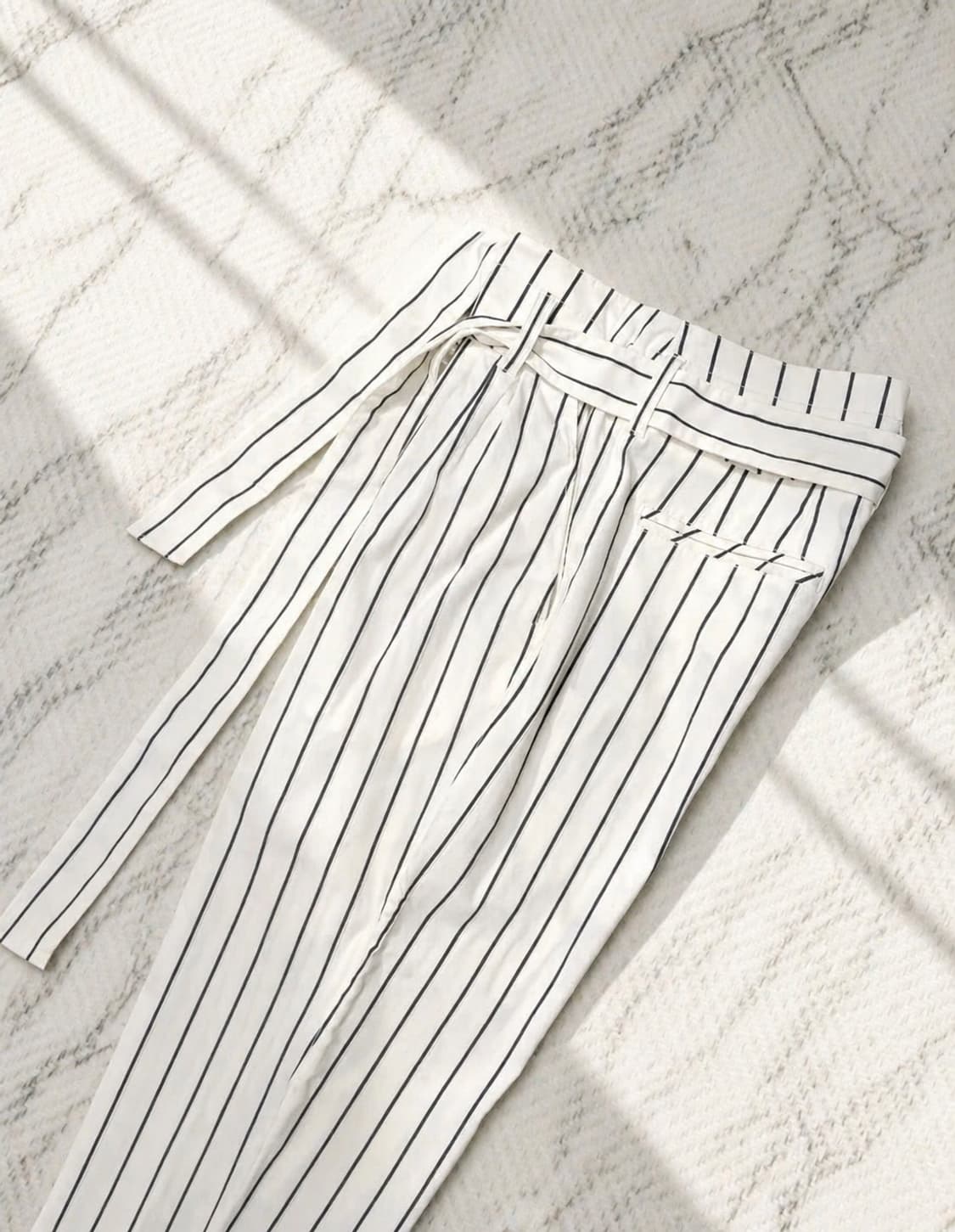 타임 포스트모던 스트라이프 테이퍼드 팬츠 / 여름용 / 하이웨스트 상품이미지6