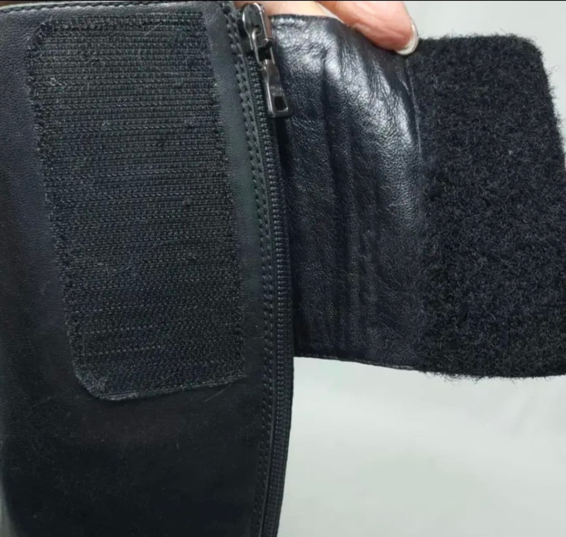 PRADA 블랙 가죽 롱부츠 245mm 상품이미지9