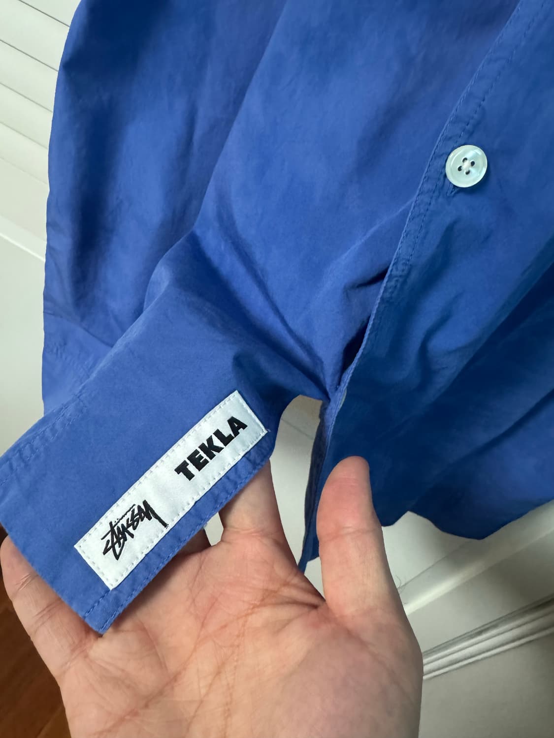 스투시 X 테클라 숏슬리브 포플린 파자마 셔츠 울트라마린 L 상품이미지3