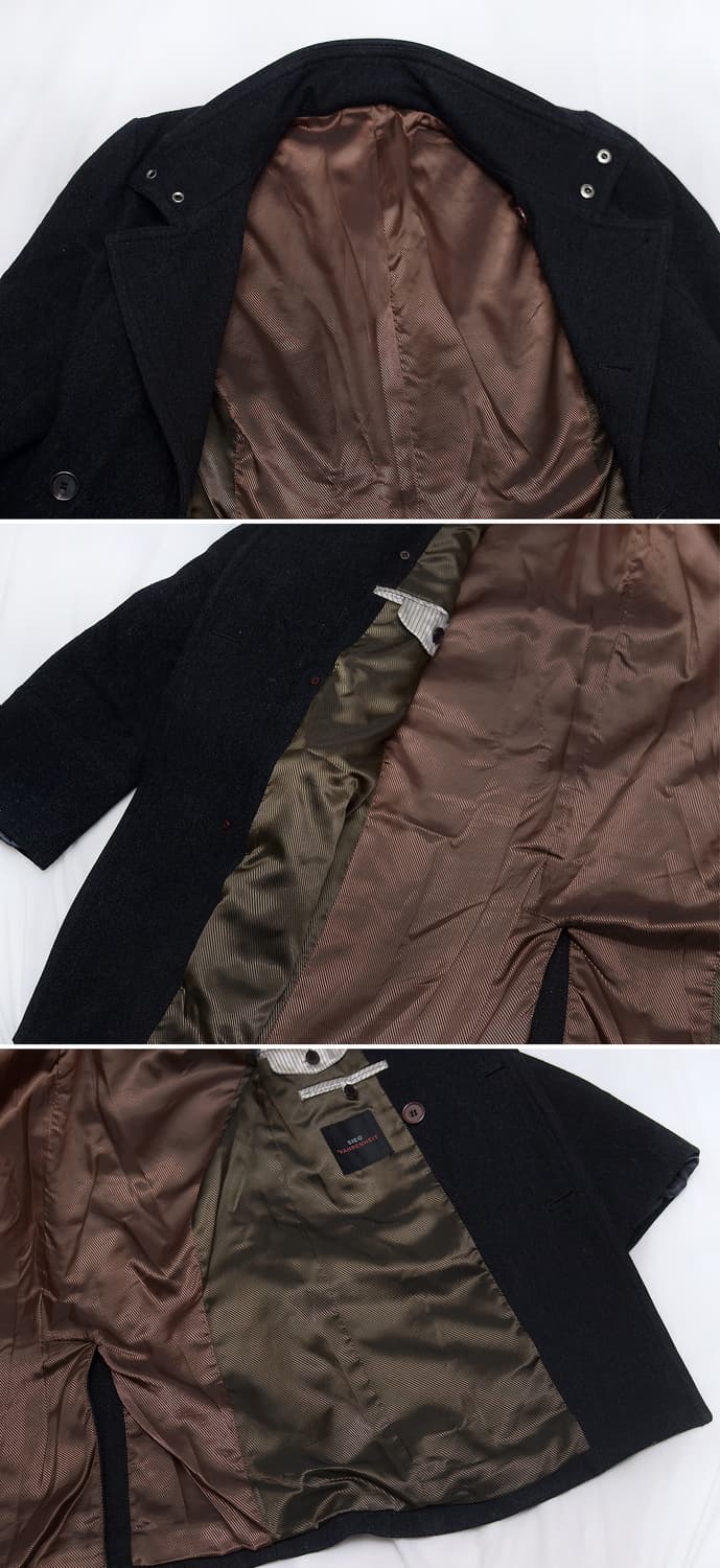 지이크 파렌하이트 더블 하이넥 퓨어울 피코트 자켓 (95-100) 상품이미지6