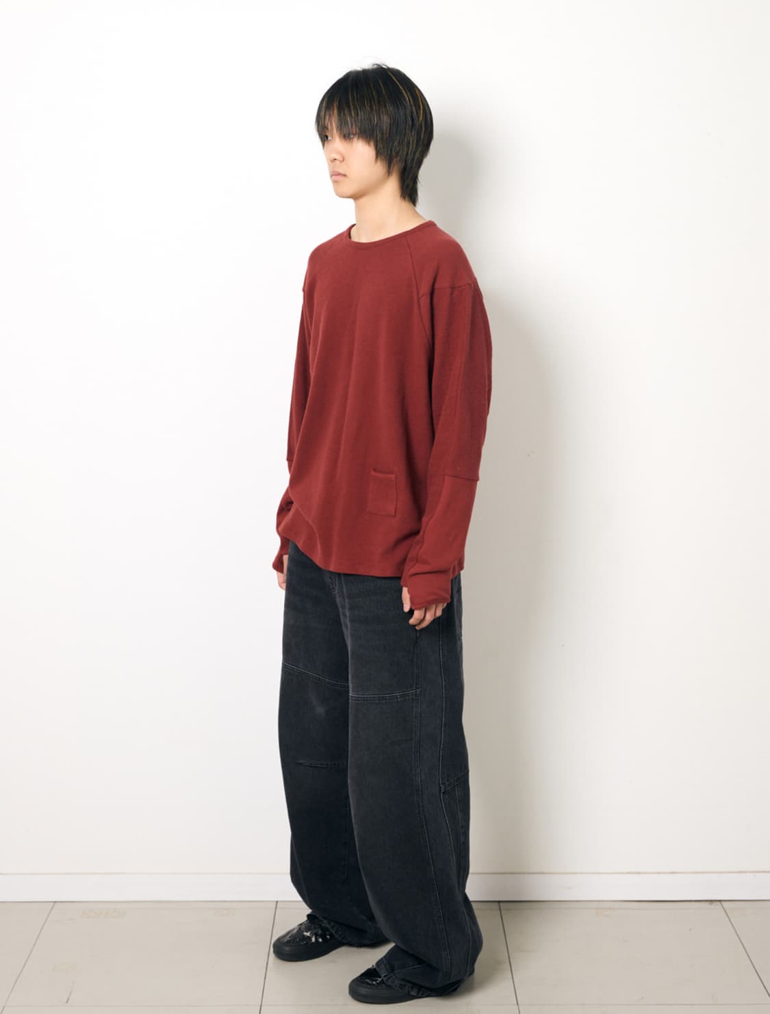 Incision Tee Dark Red 2(S) 해칭룸 상품이미지1