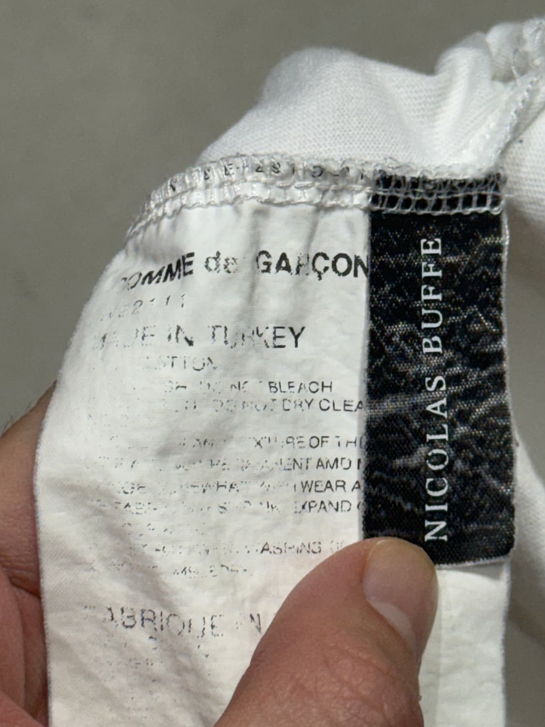 꼼데가르송 아카이브 구름 위 천상계 하트 융단 폭격 반팔 티셔츠 상품이미지3