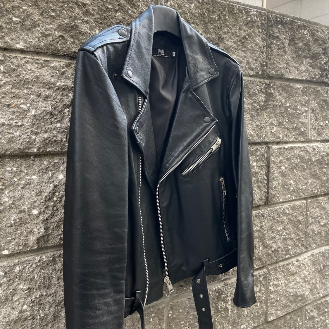 [S] Wings Of Liberty 크롭핏 레더 자켓 상품이미지4