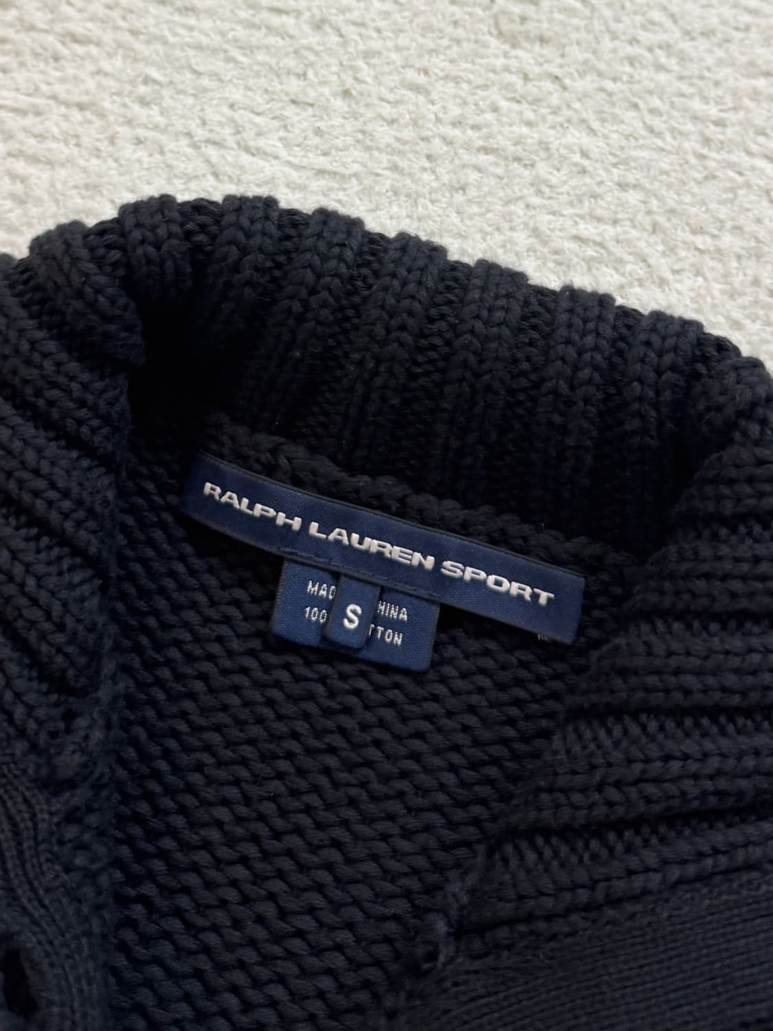 폴로 블랙 니트 가디건 상품이미지4