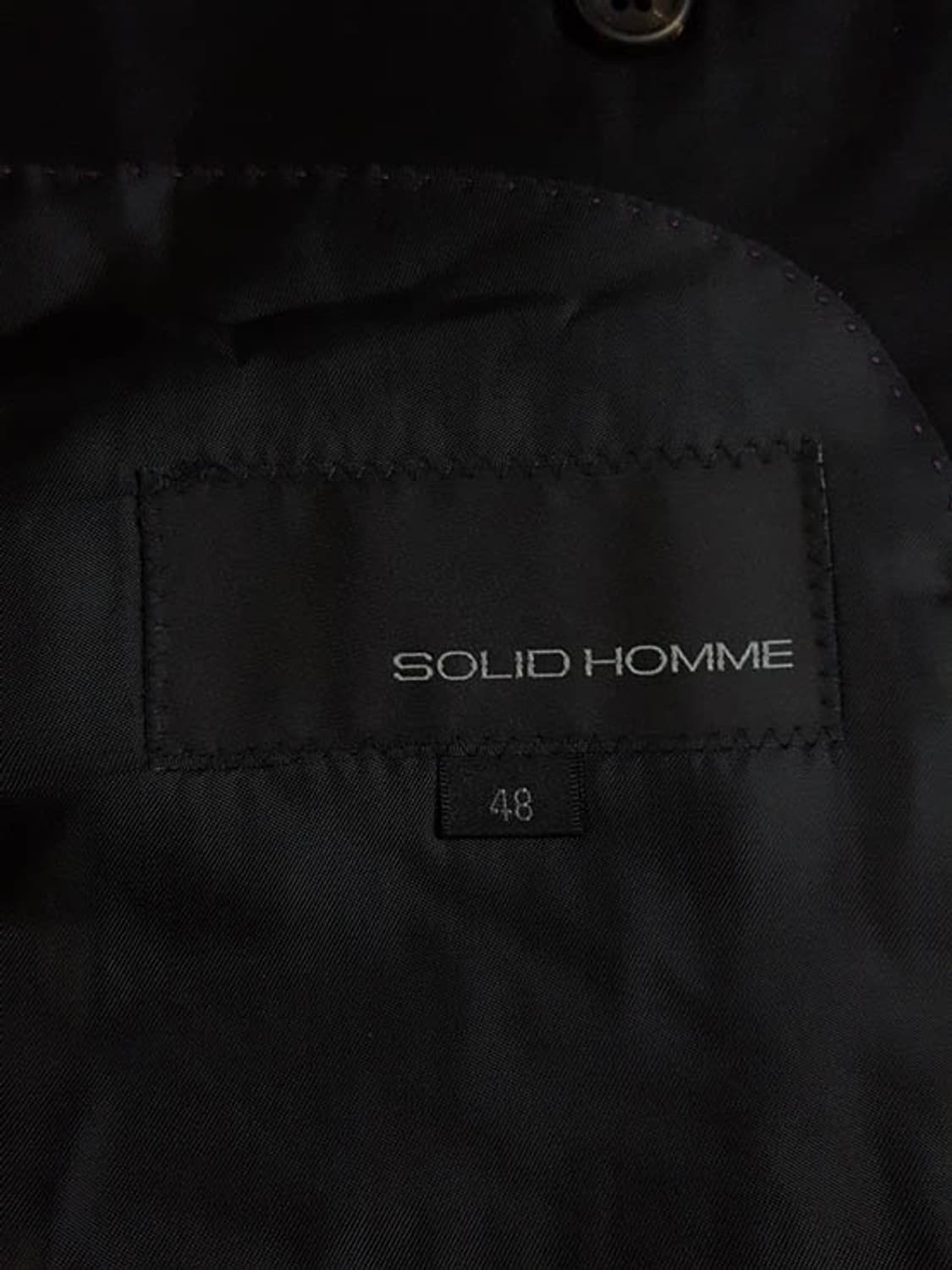 솔리드옴므 남성 피크드 싱글 자켓 블랙 M 상품이미지5