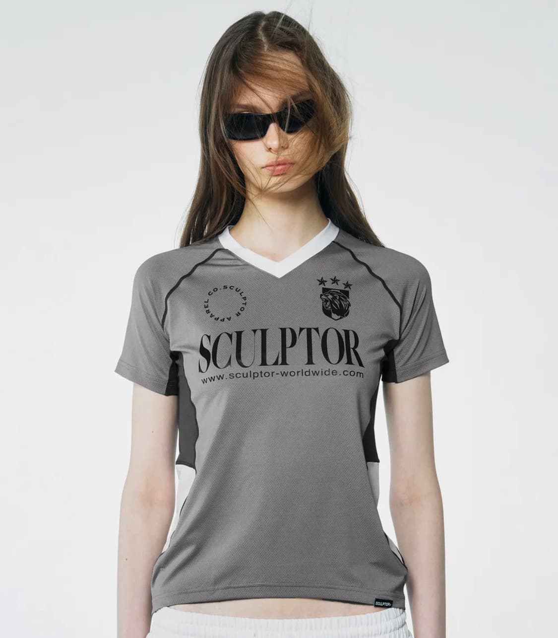 (Sculptor) sports jersey Tee grey 상품이미지1