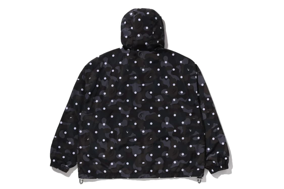 [큰L] 베이프 ABC 블랙 닷 카모 미니사루 엠블럼 자켓 상품이미지2