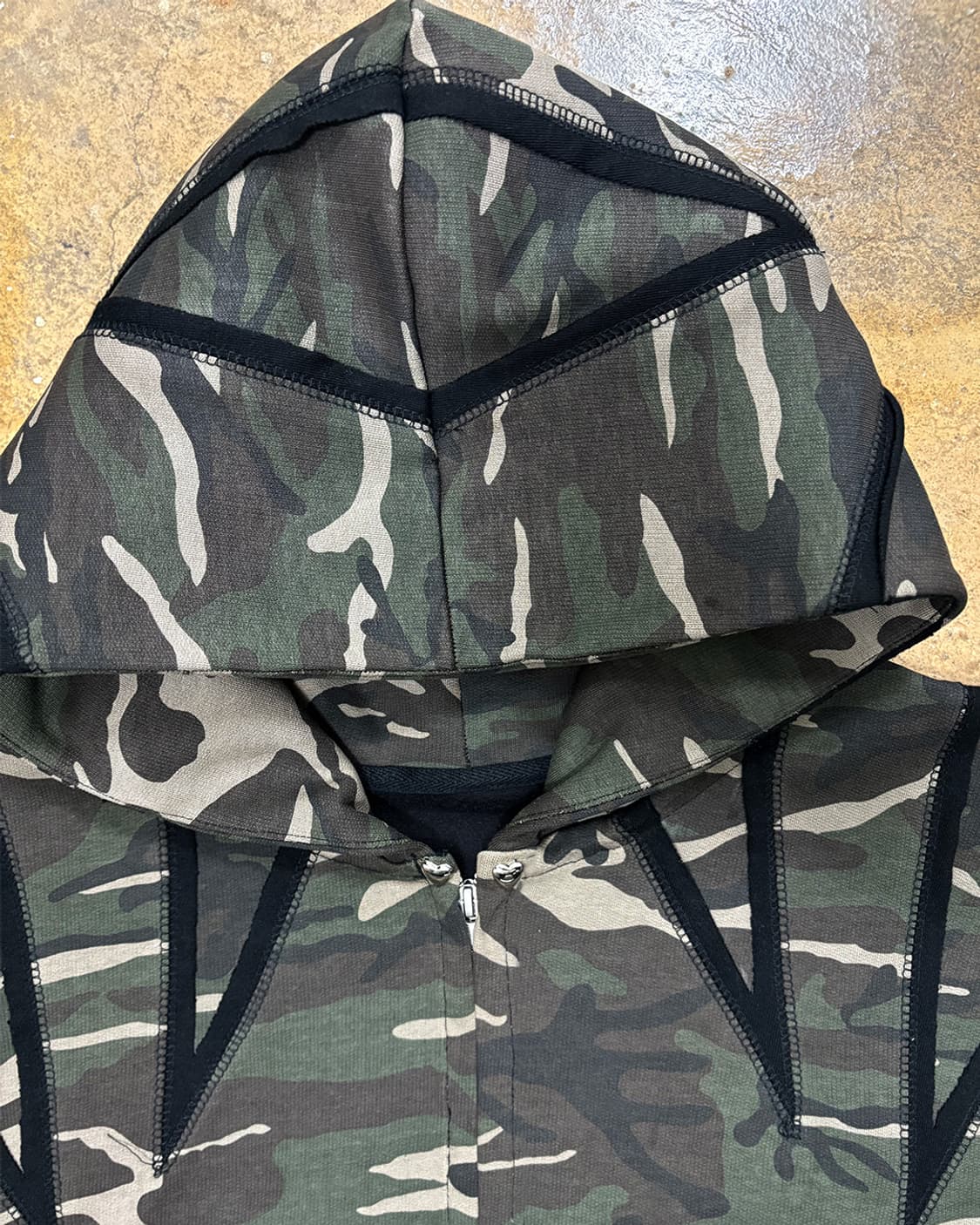 컷로우 밀리터리 패널후디 상품이미지3