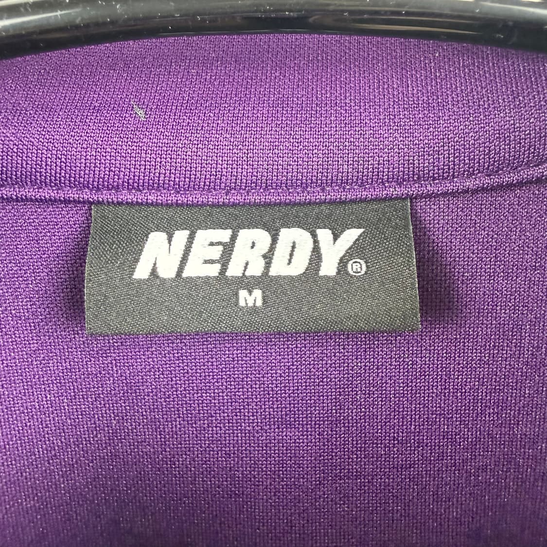 (새상품)(M) 널디 라인 트랙탑 져지 다크퍼플 상품이미지3