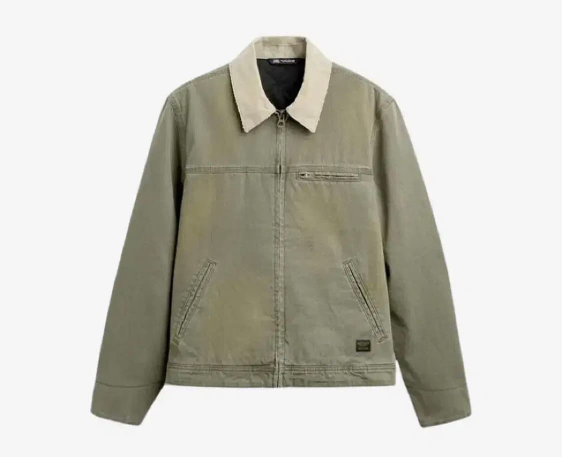 자라 콘트라스트 컬러 자켓 그레이 그린 M 사이즈 구합니다 상품이미지1