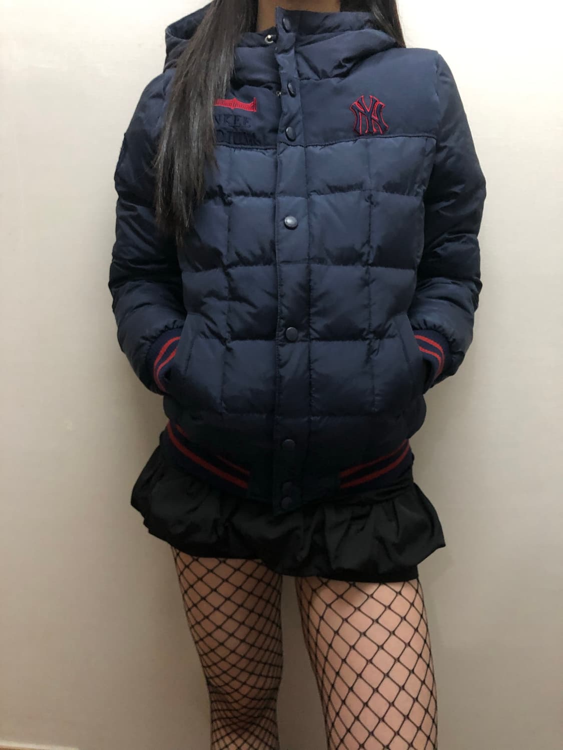 빈티지 mlb 네이비 숏패딩 상품이미지7