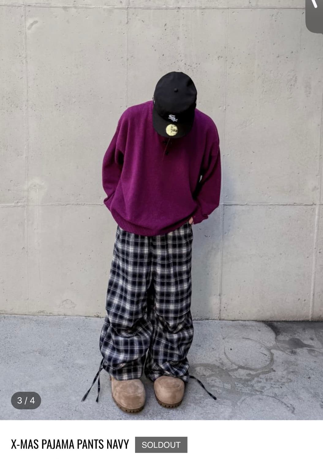 mjd X-MAS PAJAMA PANTS NAVY 상품이미지2