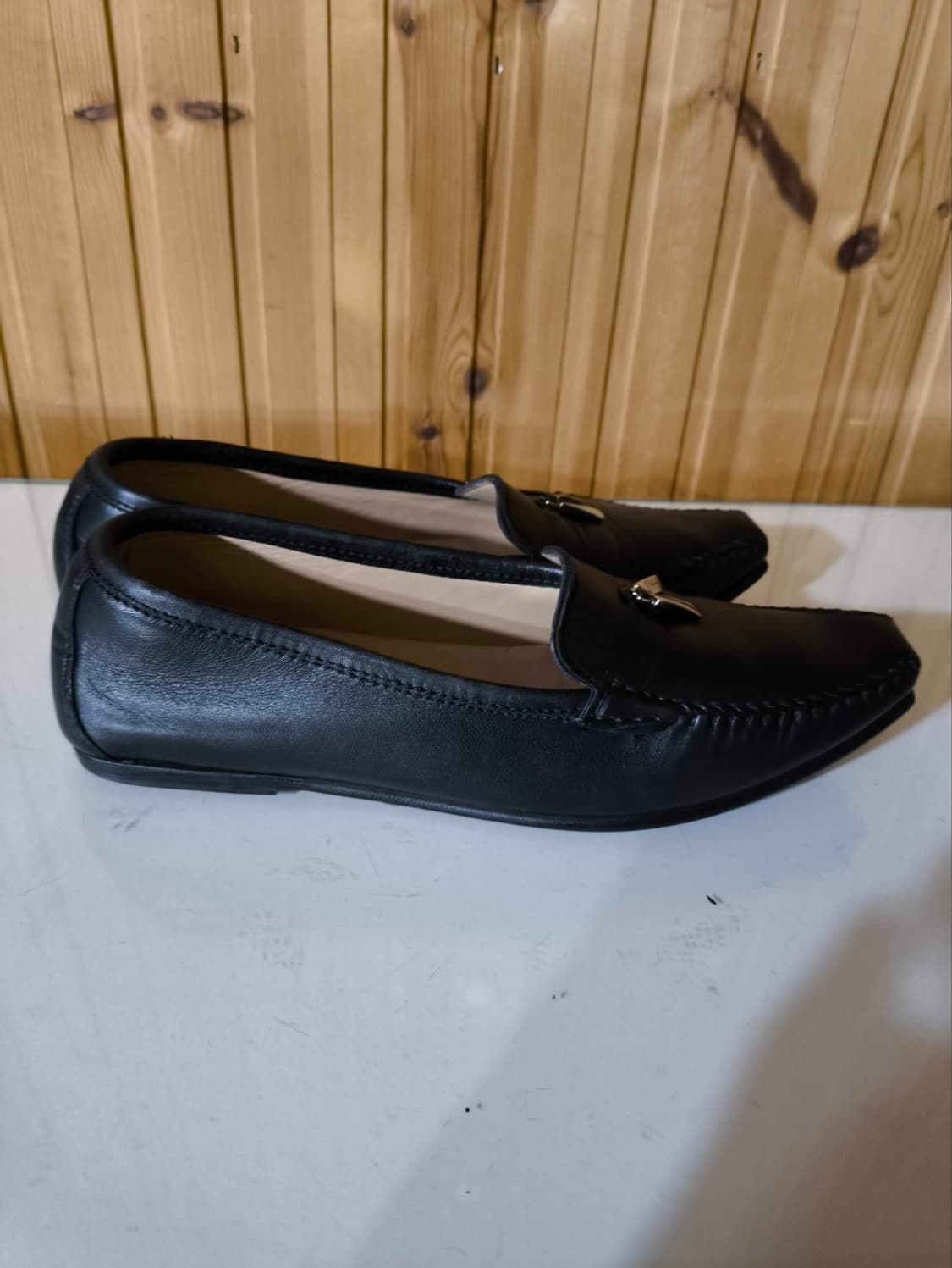 6 230mm 페라가모 플랫슈즈 메탈 로고 테슬 구두  상품이미지3