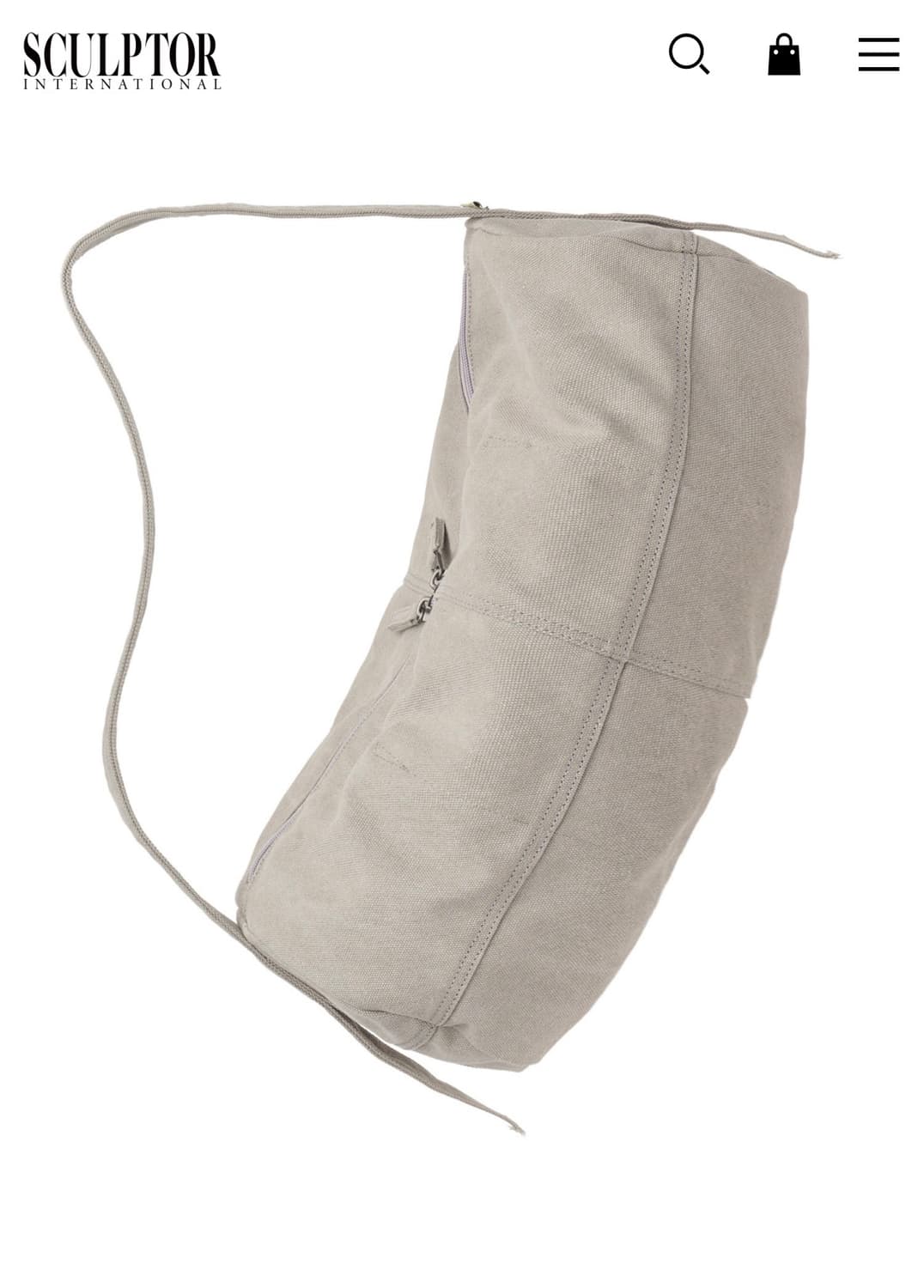 스컬프터  빈티지 캔버스 더플백 Pale Gray 상품이미지2