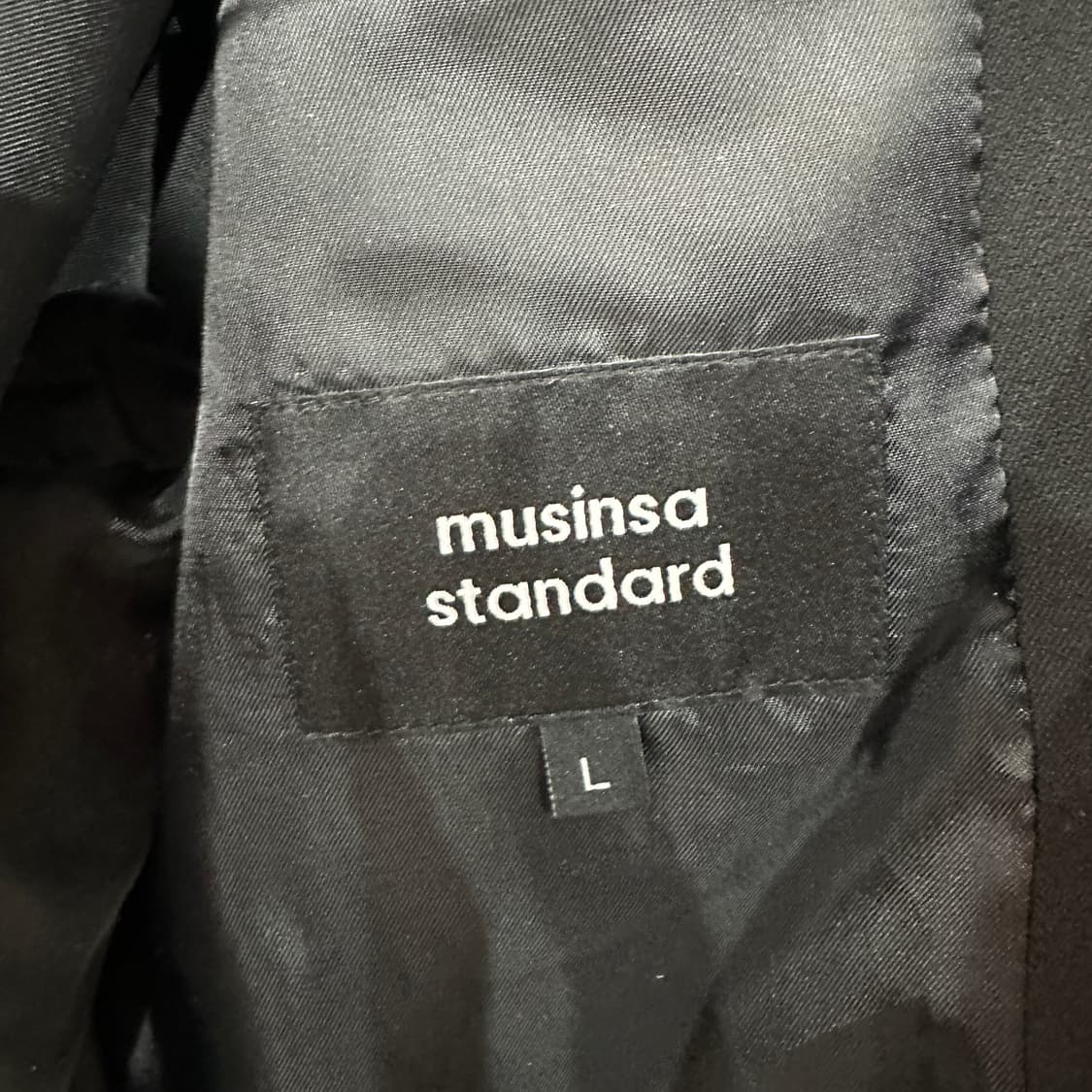 무신사스탠다드 미니멀 플라이트 자켓 L 상품이미지3