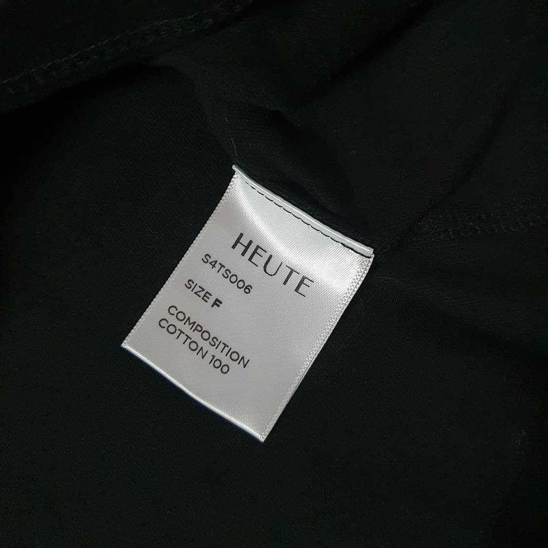 HEUTE 호이테 헨리넥 롱슬리브 블랙 상품이미지5