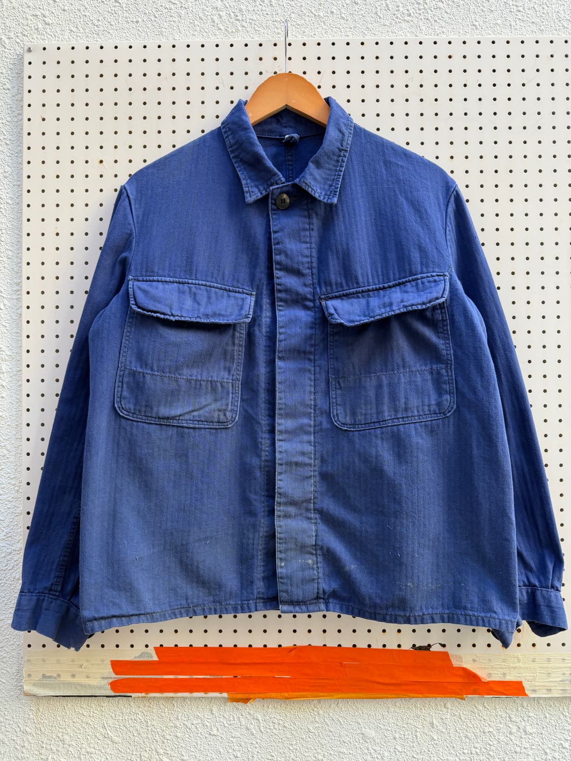 OLD VINTAGE HBT MECHANIC 헤링본 프렌치워크메카닉자켓 상품이미지1