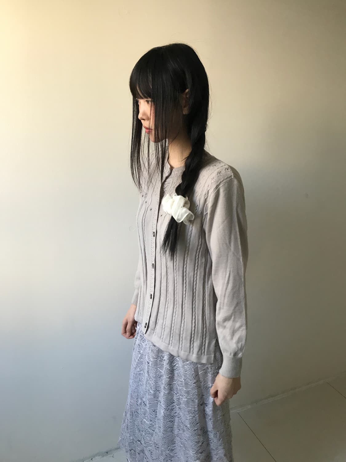 Vintage embroidery punching cardigan 상품이미지6