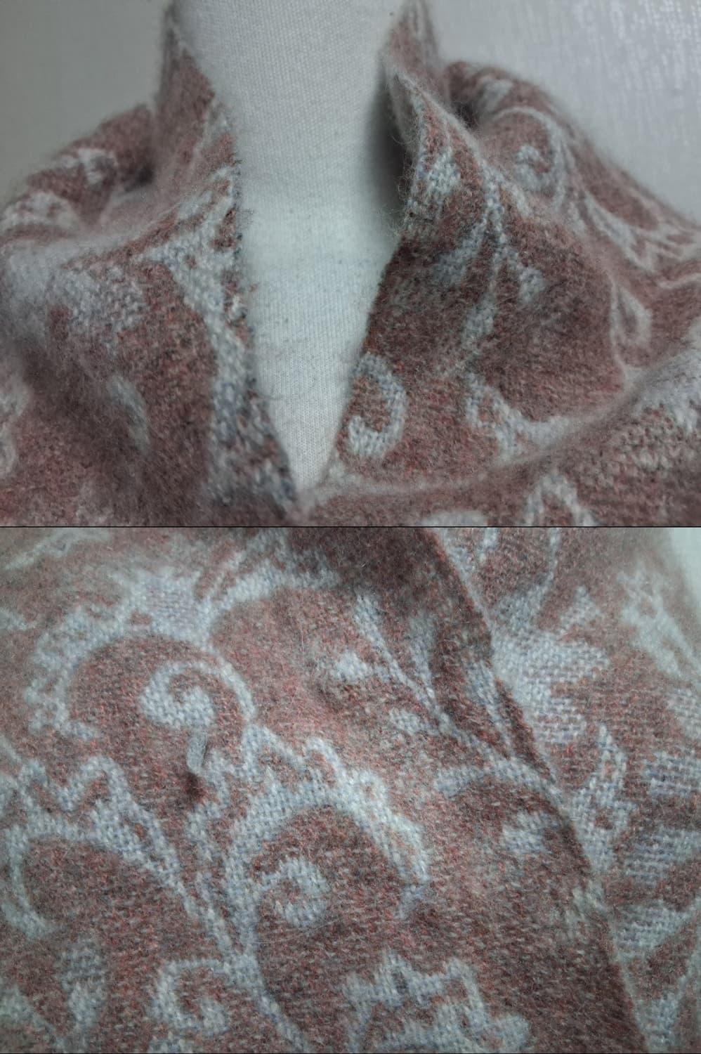 일본빈티지 울손뜨게 배색 플라워 캐시미어머플러 숄넓이 두툼 

원산지 일 상품이미지5