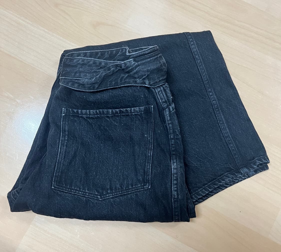 코모리 벨티드 데님 팬츠 상품이미지2