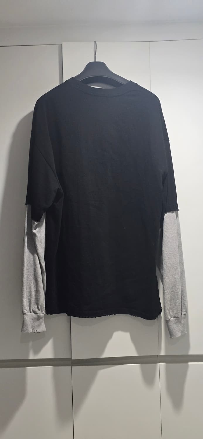 영재 유어너스 이슈 레이어드 롱 슬리브 블랙 상품이미지3