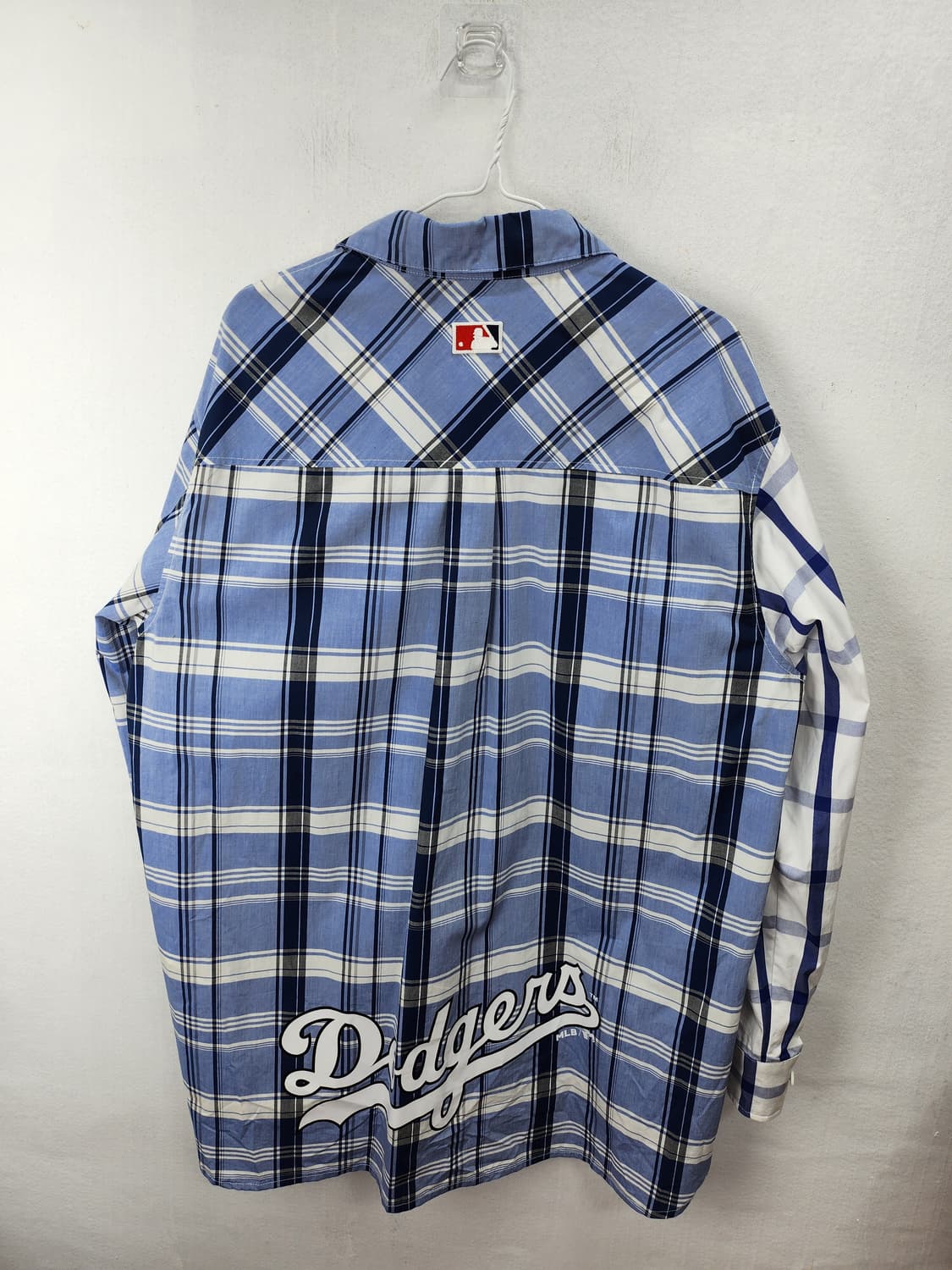MLB 다저스 체크 셔츠 100-105 L 새제품급 상품이미지5
