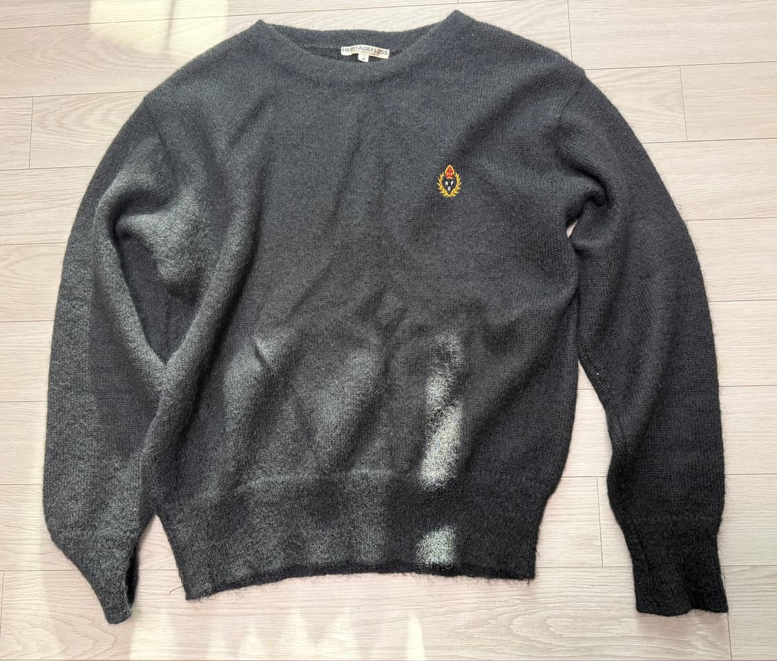 헤리티지플로그 모헤어 니트 블랙 M 상품이미지1