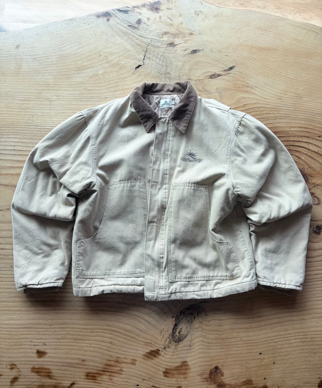 (sunday fruit market) 코듀로이 베이지 워크 자켓  상품이미지1