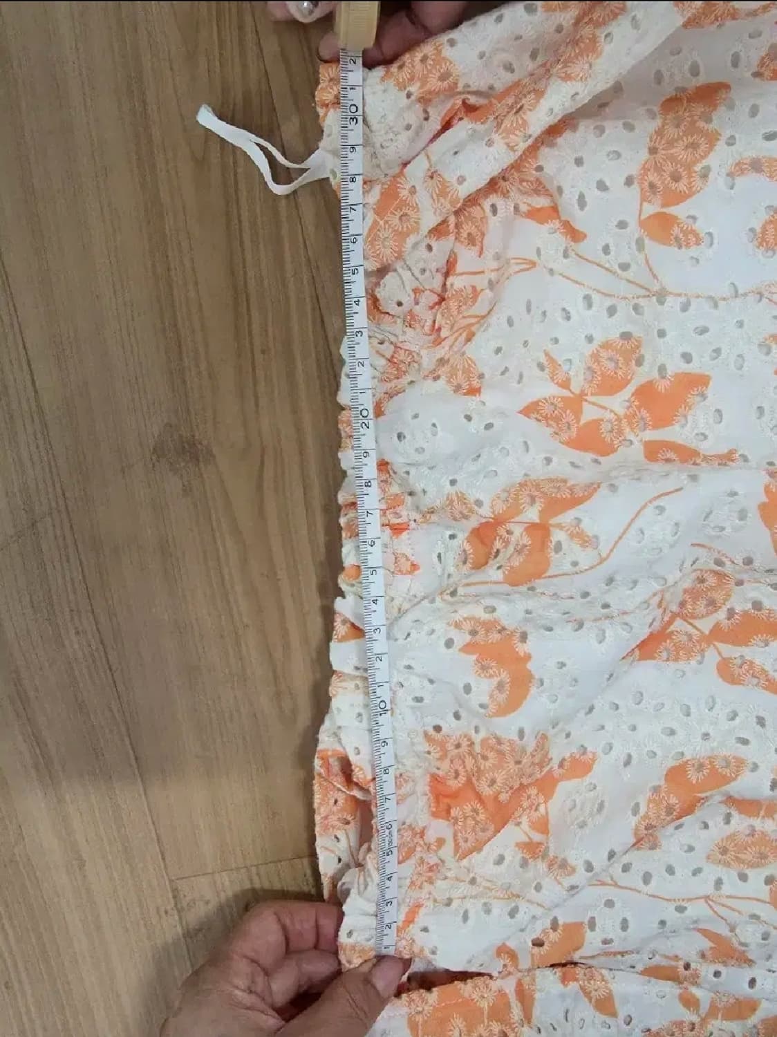 오렌지 플라워 아일렛 원피스 드레스 상품이미지6