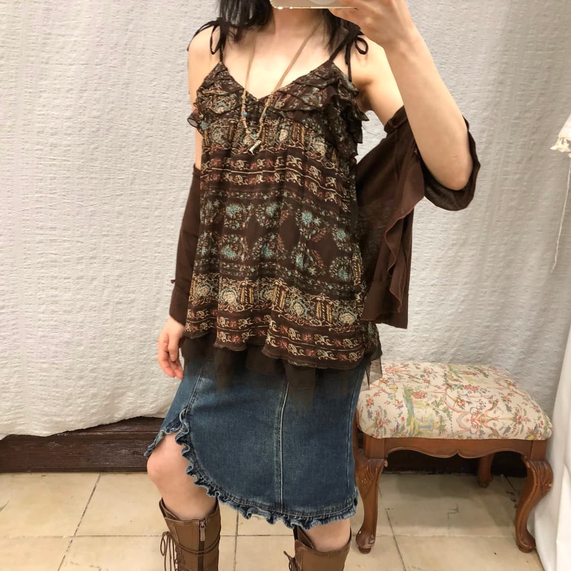 bohemian drift bustier 상품이미지1