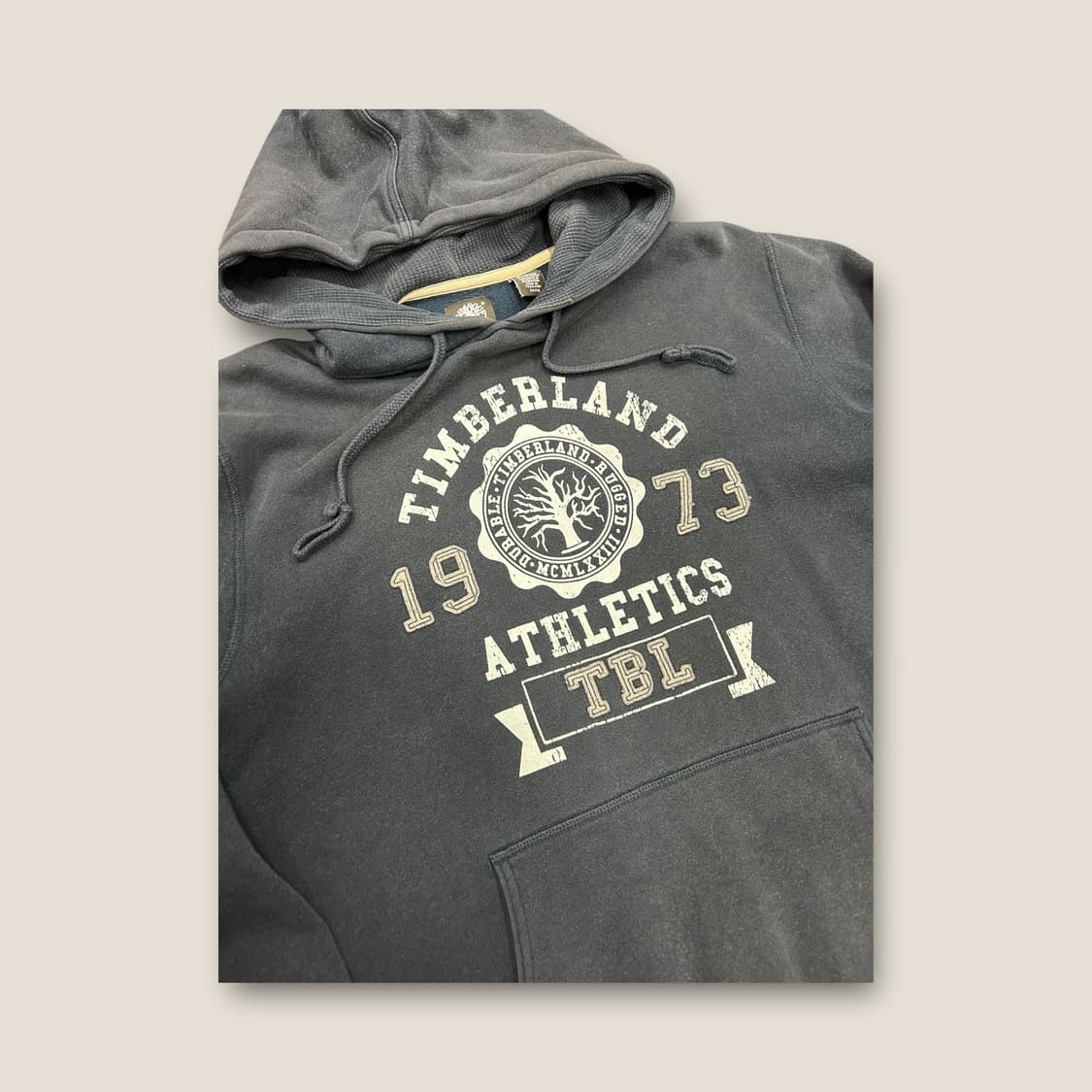 L003 팀버랜드 빈티지 1973 애슬레틱 로고 후드티 size L-XL 상품이미지3