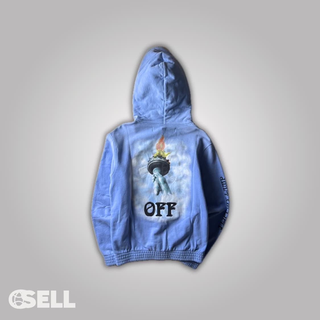 오프화이트 자유의 여신상 후드티 상품이미지2