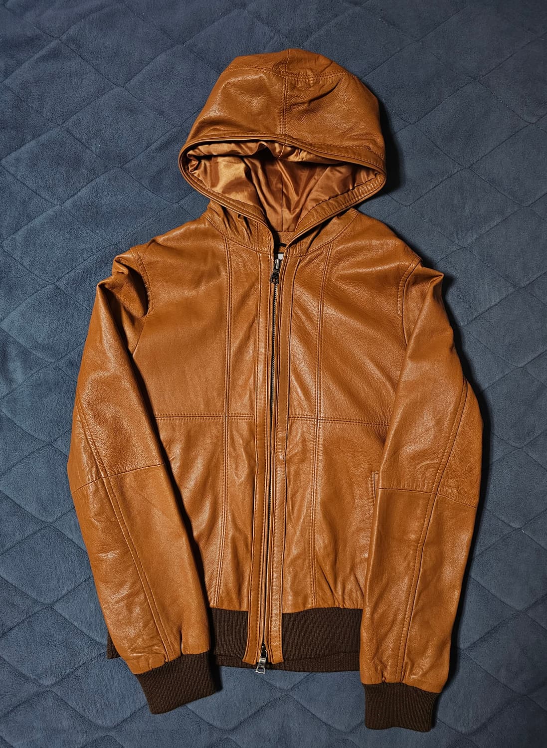 빔즈보이(BEAMS BOY) 램 가죽 후드 자켓 상품이미지1